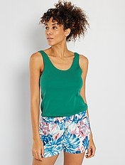camiseta basica de tirantes mujer