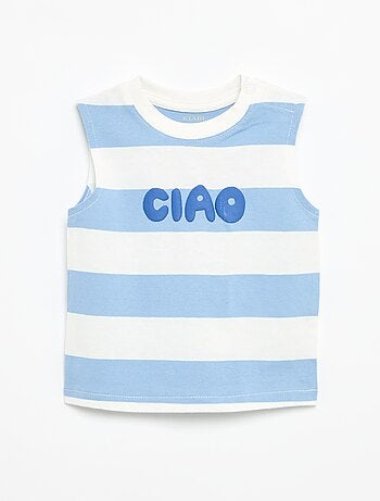 Camiseta de tirantes con estampado delantero