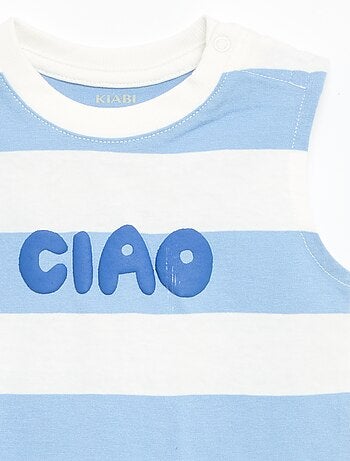 Camiseta de tirantes con estampado delantero