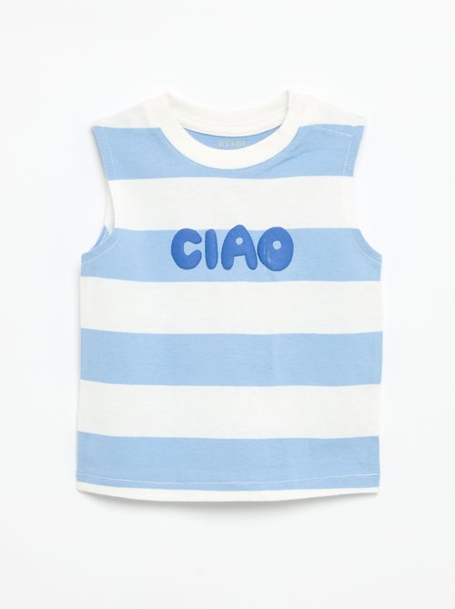Camiseta de tirantes con estampado delantero - Kiabi Camiseta de tirantes con estampado delantero - Kiabi