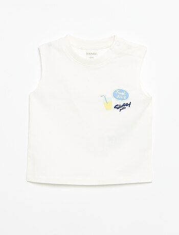 Camiseta de tirantes con estampado delantero