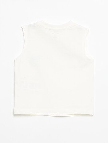 Camiseta de tirantes con estampado delantero