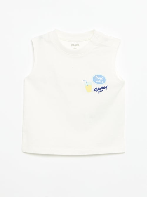 Camiseta de tirantes con estampado delantero - Kiabi Camiseta de tirantes con estampado delantero - Kiabi