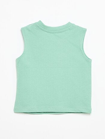 Camiseta de tirantes con estampado delantero
