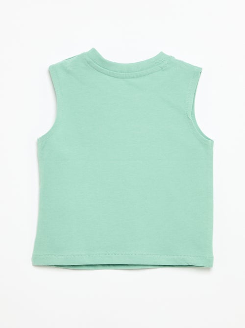 Camiseta de tirantes con estampado delantero - Kiabi