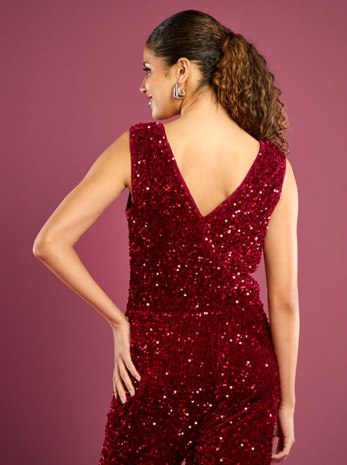 Camiseta de tirantes con lentejuelas - Kiabi