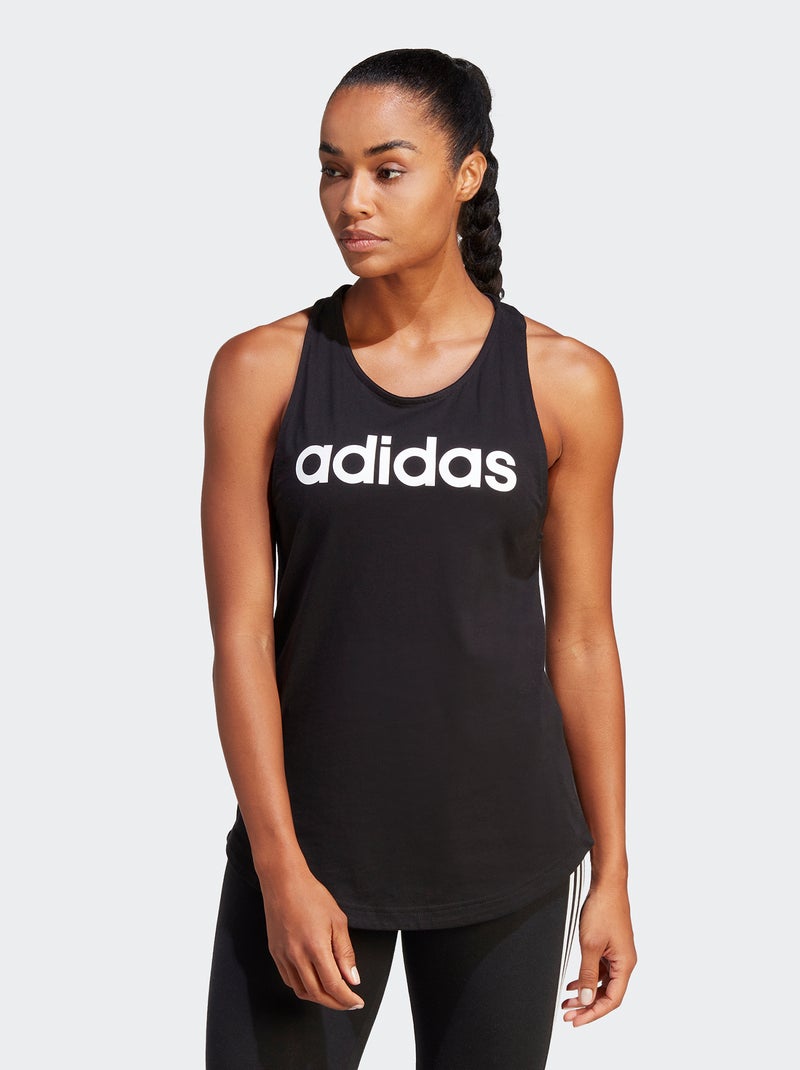 Camiseta de tirantes con logo 'Adidas' NEGRO - Kiabi