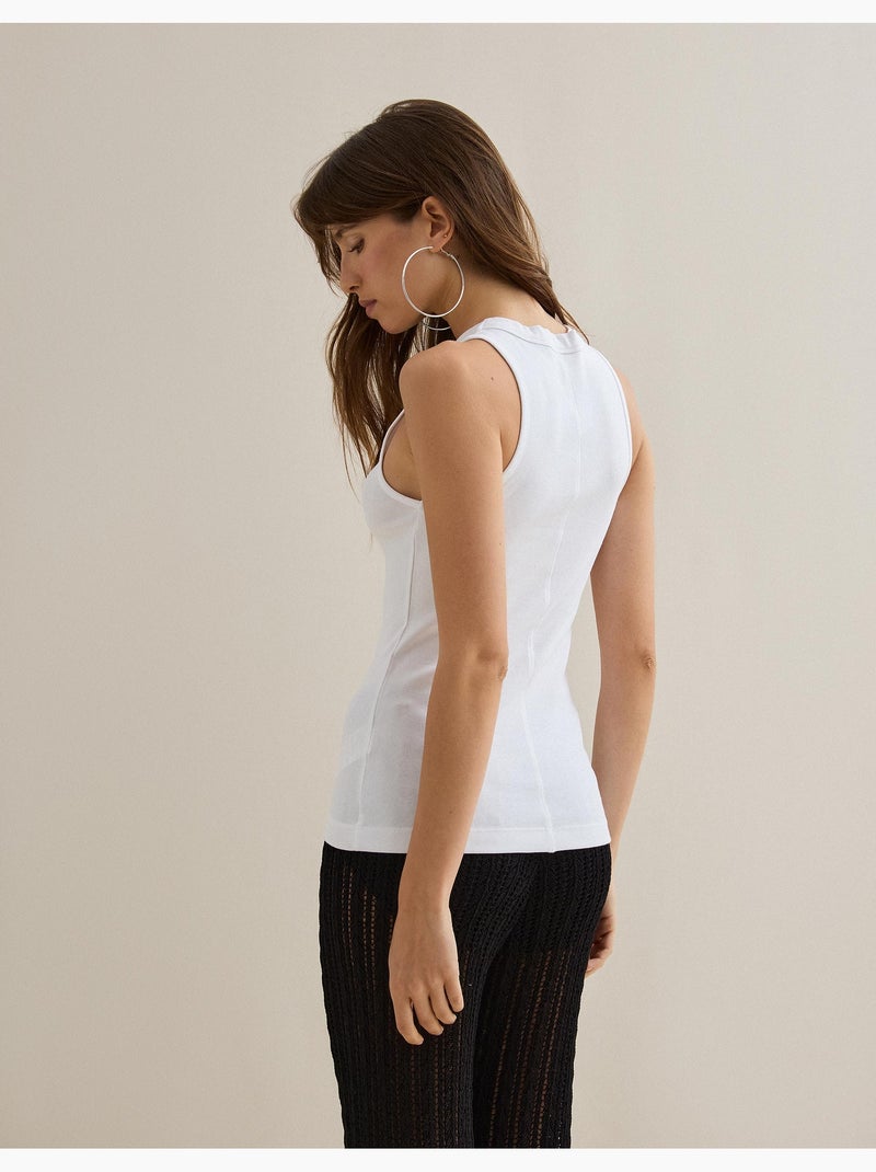 Camiseta de tirantes con modal, MO Fashion Blanco - Kiabi