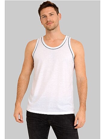 Camiseta de tirantes con ribetes Kebello