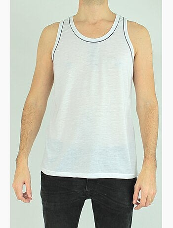 Camiseta de tirantes con ribetes Kebello