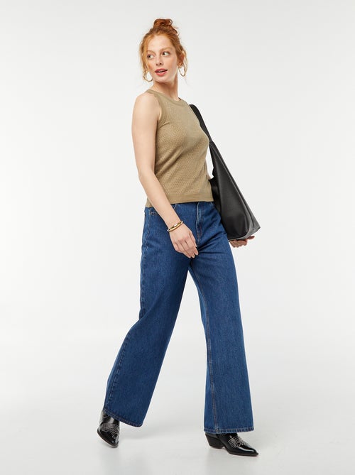 Camiseta de tirantes con strass - Kiabi