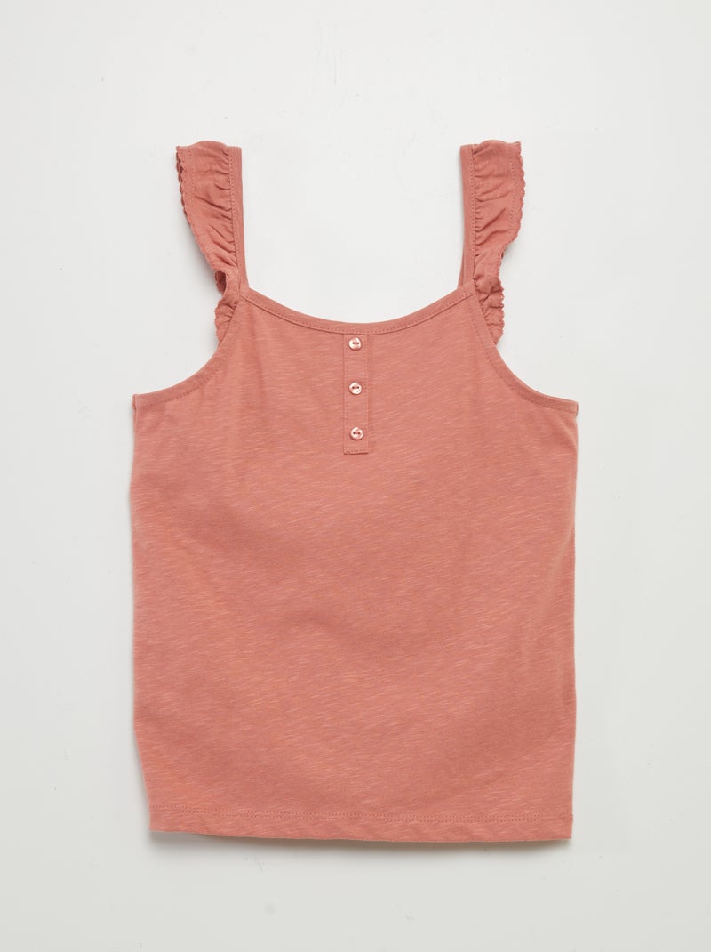 Pack De 3 Camisetas De Tirantes Con Volantes Para Niña | Algodón 100%, Corte Cómodo