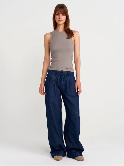 Camiseta de tirantes crop acanalada de algodón dilvin - Kiabi Camiseta de tirantes crop acanalada de algodón dilvin - Kiabi