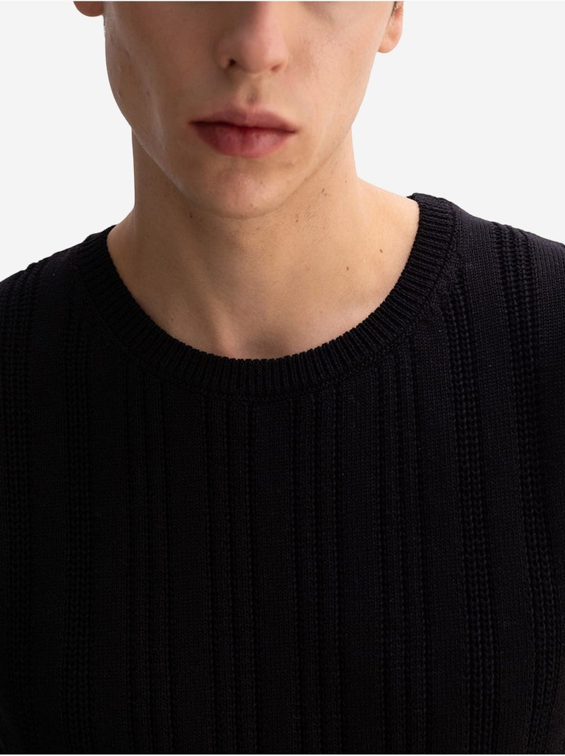 Camiseta de tirantes cuello redondo canalé giesto Negro - Kiabi