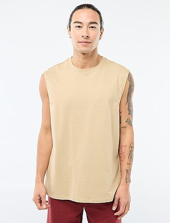 Camiseta de tirantes de algodón