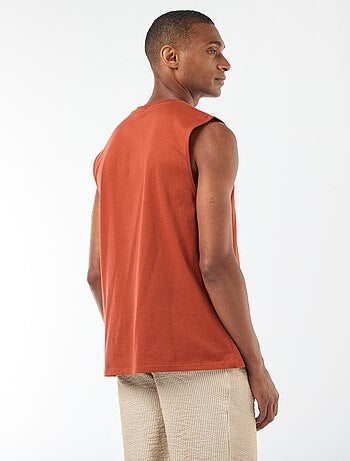 Camiseta de tirantes de algodón