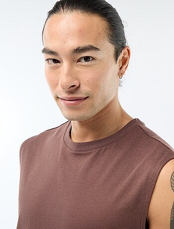 Camiseta de tirantes de algodón