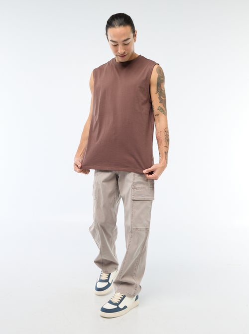 Camiseta de tirantes de algodón - Kiabi