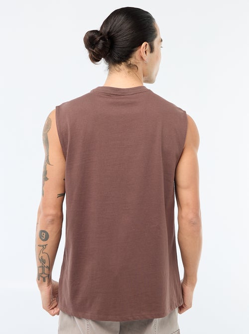 Camiseta de tirantes de algodón - Kiabi