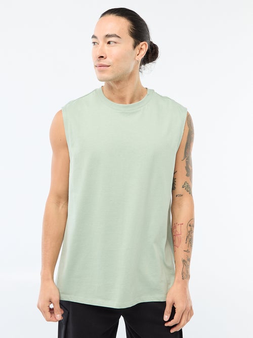 Camiseta de tirantes de algodón - Kiabi