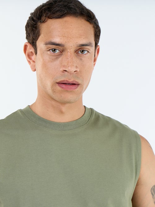 Camiseta de tirantes de algodón - Kiabi Camiseta de tirantes de algodón - Kiabi