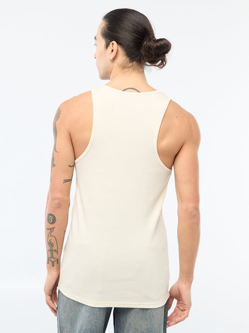 Camiseta de tirantes de canalé - Kiabi