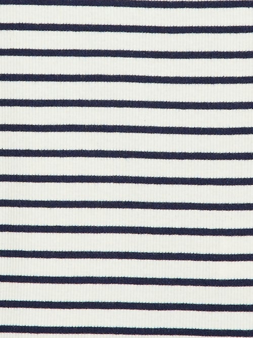 Camiseta de tirantes de canalé de algodón con estampado completo - Kiabi