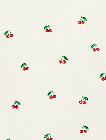 Camiseta de tirantes de canalé de algodón con estampado completo