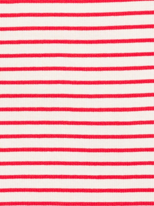 Camiseta de tirantes de canalé de algodón con estampado completo - Kiabi