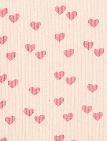 Camiseta de tirantes de canalé de algodón con estampado completo