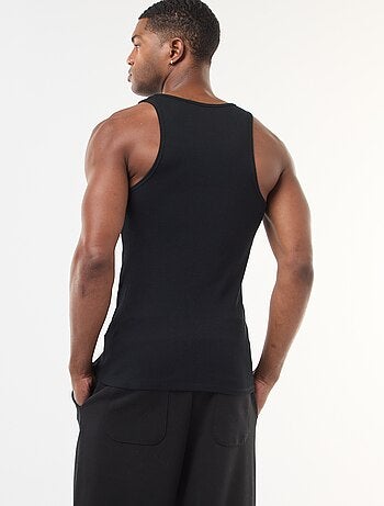 Camiseta de tirantes de canalé