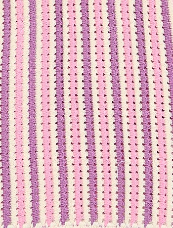 Camiseta de tirantes de crochet a rayas