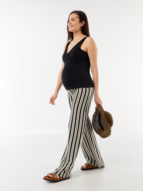 Camiseta de tirantes de maternidad con escote cruzado - Kiabi