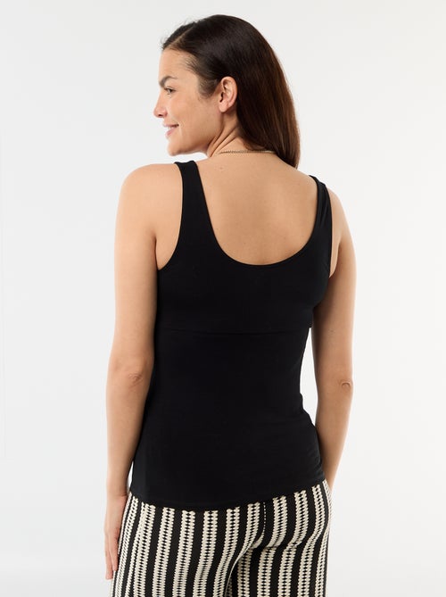 Camiseta de tirantes de maternidad con escote cruzado - Kiabi