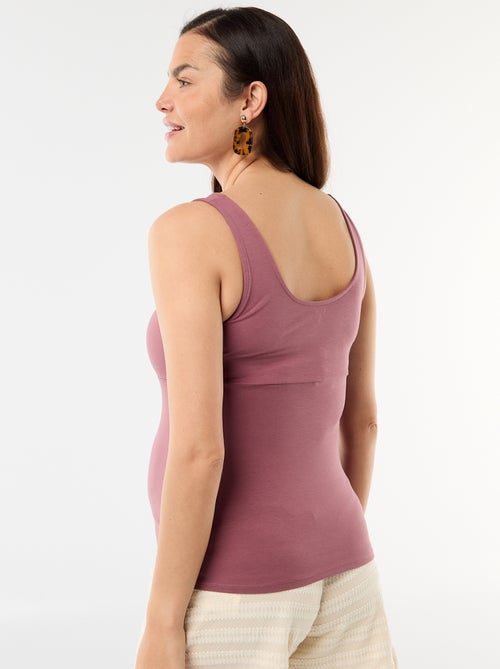 Camiseta de tirantes de maternidad con escote cruzado - Kiabi