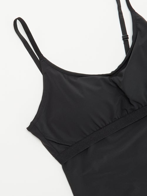 Camiseta de tirantes de microfibra con sujetador integrado - Kiabi