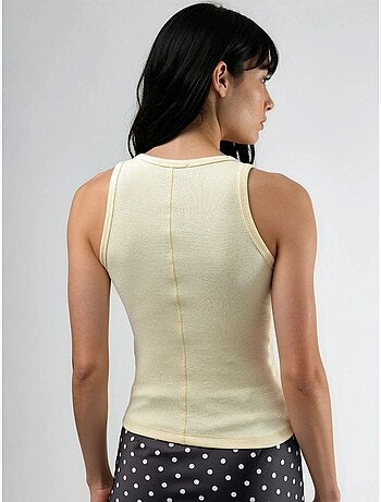 Camiseta de tirantes de modal y algodón acanalada busem