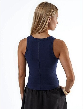 Camiseta de tirantes de modal y algodón acanalada busem