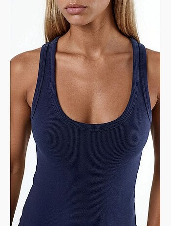 Camiseta de tirantes de modal y algodón acanalada busem