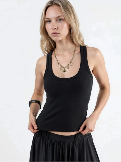 Camiseta de tirantes de modal y algodón acanalada busem - Kiabi