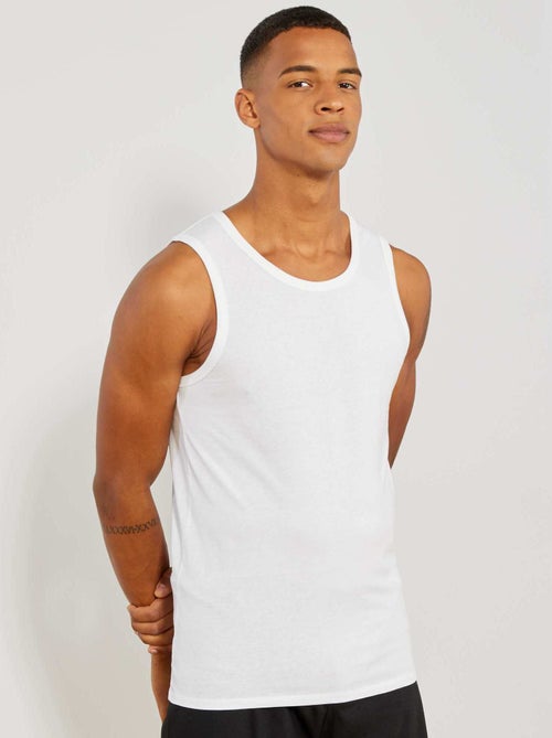 Camiseta de tirantes de noche en punto liso - Kiabi