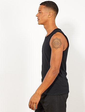 Camiseta de tirantes de noche en punto liso