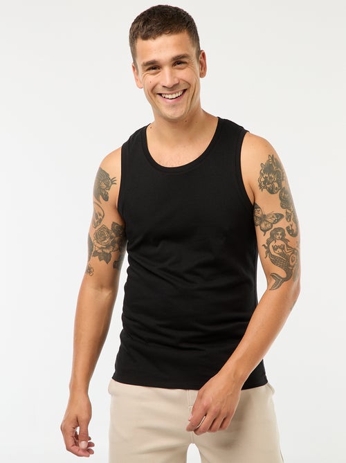 Camiseta de tirantes de noche en punto liso - Kiabi