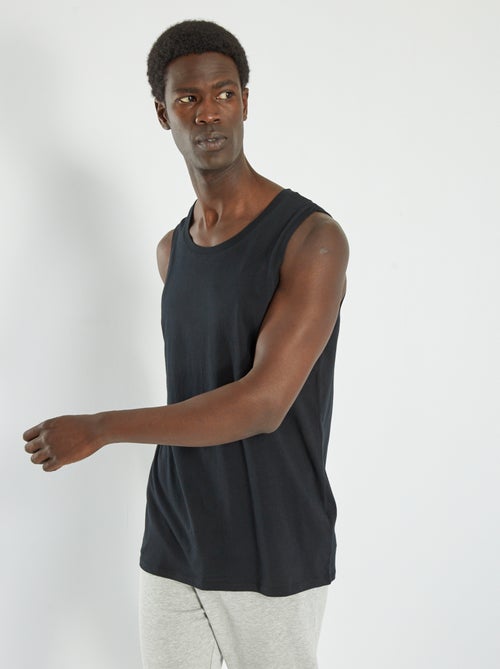 Camiseta de tirantes de noche en punto liso - Kiabi