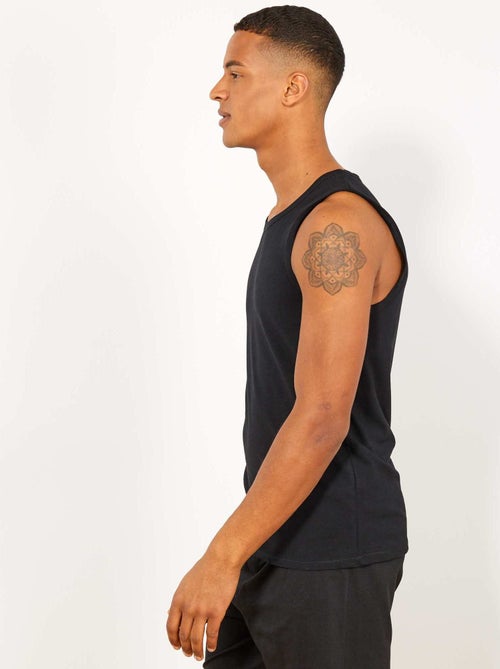 Camiseta de tirantes de noche en punto liso - Kiabi