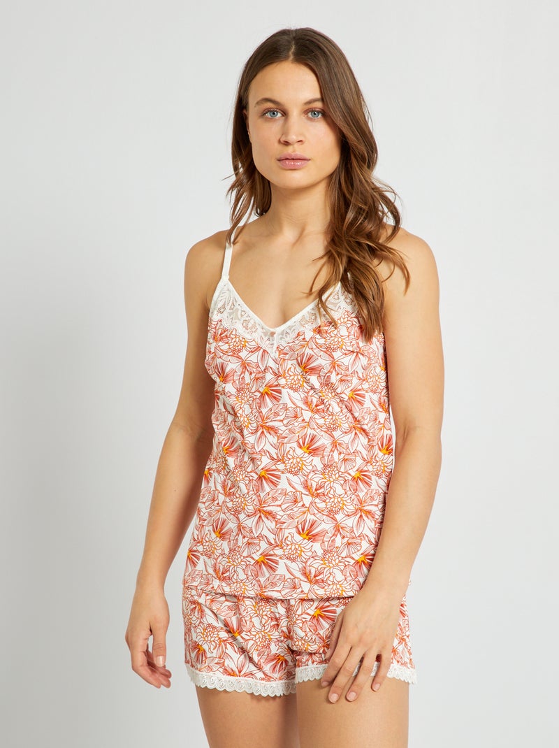 Camiseta de tirantes de pijama BEIGE - Kiabi