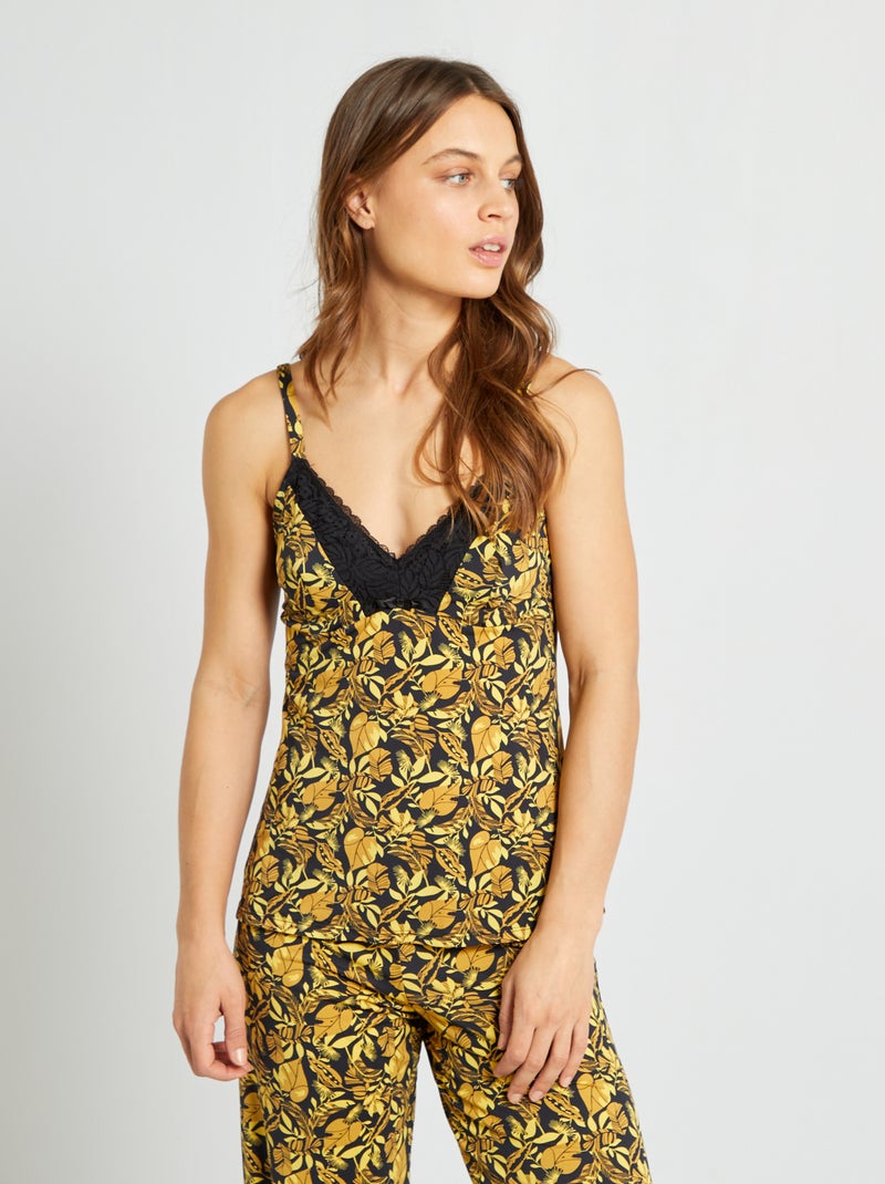 Camiseta de tirantes de pijama BEIGE - Kiabi