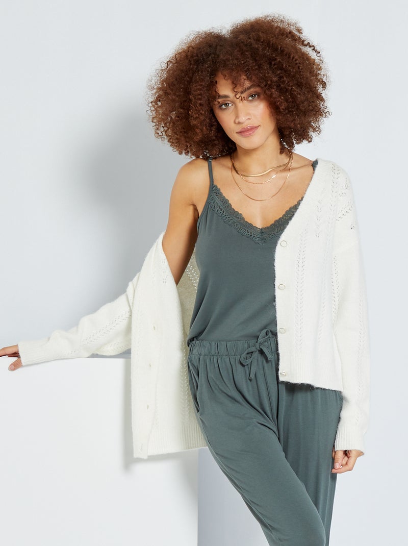 Camiseta de tirantes de pijama gris oscuro - Kiabi