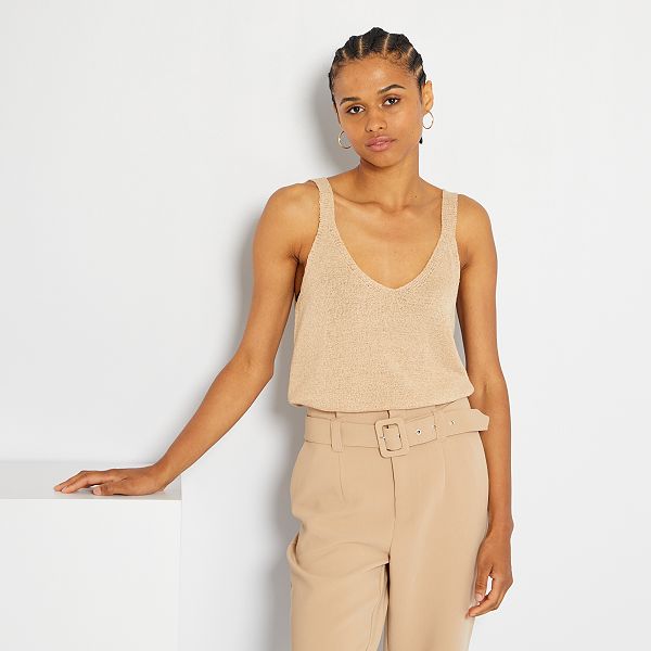 camiseta punto mujer