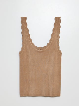 Camiseta de tirantes de punto con cuello redondo 'JDY'